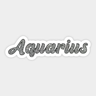 Aquarius Glitter Sticker